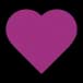 Coração roxo